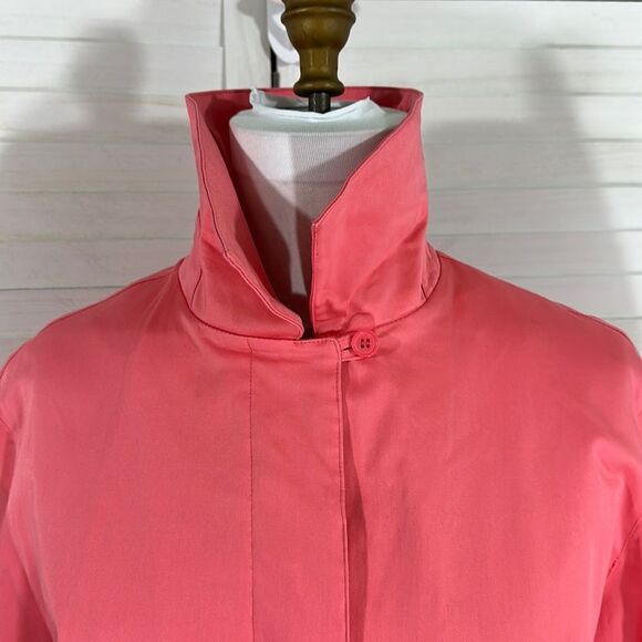 JL Studio Trench  Overcoat Size 1X Spring Coral NWOT - Picture 5 of 12
